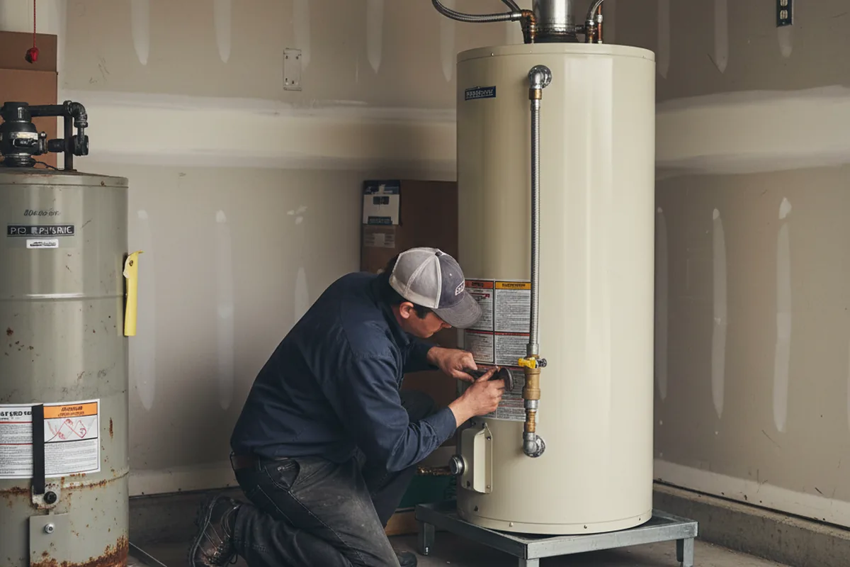 Water heater and shutoff valve replacement in Westminster